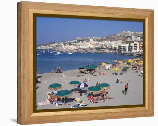 Mellieha Bay, Malta-Peter Thompson-Framed Premier Image Canvas