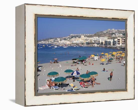 Mellieha Bay, Malta-Peter Thompson-Framed Premier Image Canvas