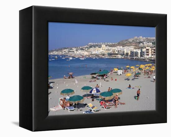 Mellieha Bay, Malta-Peter Thompson-Framed Premier Image Canvas