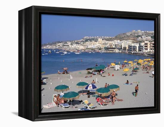 Mellieha Bay, Malta-Peter Thompson-Framed Premier Image Canvas