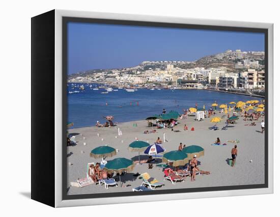 Mellieha Bay, Malta-Peter Thompson-Framed Premier Image Canvas