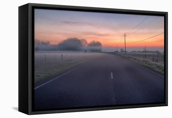 Mellow Morning Road, Central California-null-Framed Premier Image Canvas