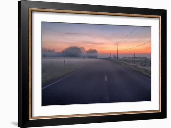 Mellow Morning Road, Central California-null-Framed Photographic Print