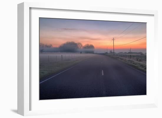 Mellow Morning Road, Central California-null-Framed Photographic Print