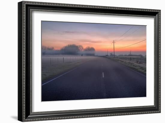 Mellow Morning Road, Central California-null-Framed Photographic Print