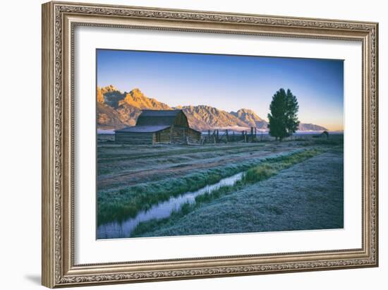 Mellow Summer Morning at Mormon Row, Grand Teton Wyoming-Vincent James-Framed Photographic Print