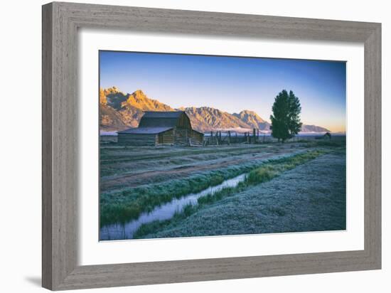 Mellow Summer Morning at Mormon Row, Grand Teton Wyoming-Vincent James-Framed Photographic Print