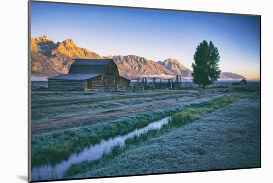 Mellow Summer Morning at Mormon Row, Grand Teton Wyoming-Vincent James-Mounted Photographic Print