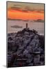 Mellow Sunset at Coit Tower, San Francisco California-Vincent James-Mounted Photographic Print