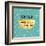 Mellow Yellow IV Turquoise-Farida Zaman-Framed Art Print