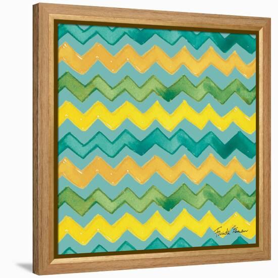 Mellow Yellow Step 04B-Farida Zaman-Framed Stretched Canvas