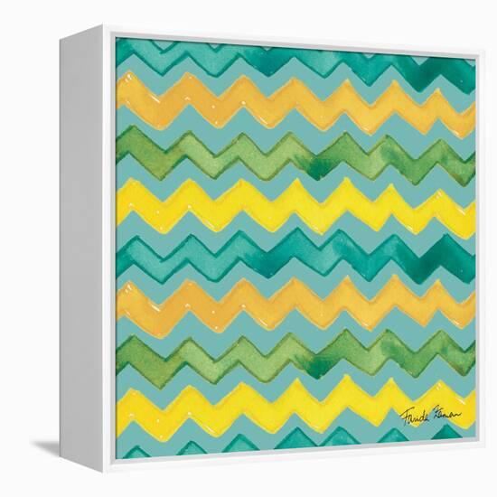 Mellow Yellow Step 04B-Farida Zaman-Framed Stretched Canvas