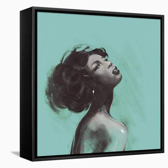 Melody II-Saro-Framed Stretched Canvas