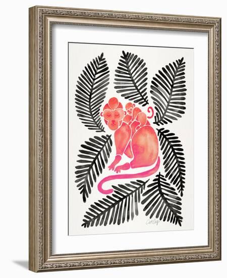 Melon Black Monkeys-Cat Coquillette-Framed Giclee Print