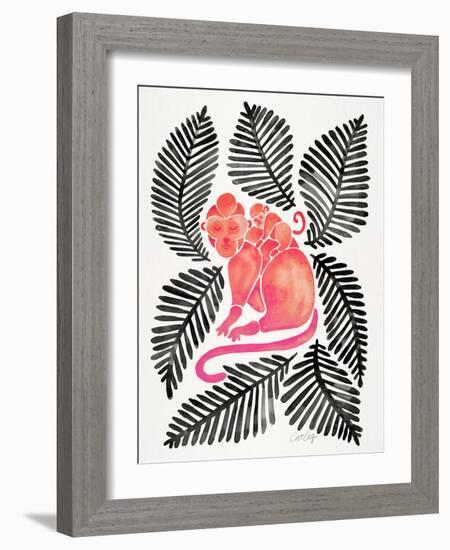 Melon Black Monkeys-Cat Coquillette-Framed Giclee Print