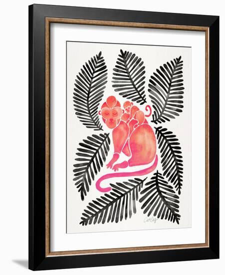 Melon Black Monkeys-Cat Coquillette-Framed Giclee Print