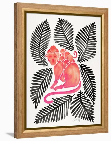 Melon Black Monkeys-Cat Coquillette-Framed Premier Image Canvas