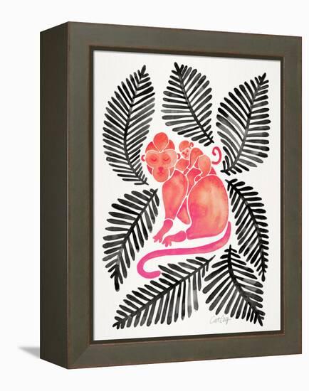 Melon Black Monkeys-Cat Coquillette-Framed Premier Image Canvas