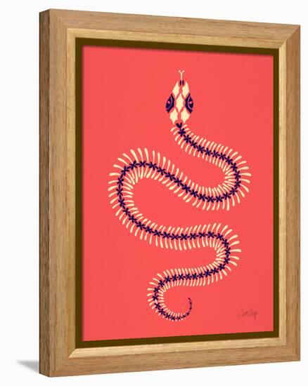 Melon Snake Skeleton-Cat Coquillette-Framed Premier Image Canvas