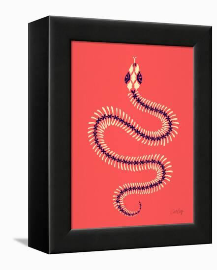 Melon Snake Skeleton-Cat Coquillette-Framed Premier Image Canvas