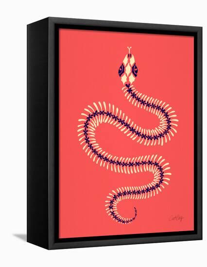 Melon Snake Skeleton-Cat Coquillette-Framed Premier Image Canvas