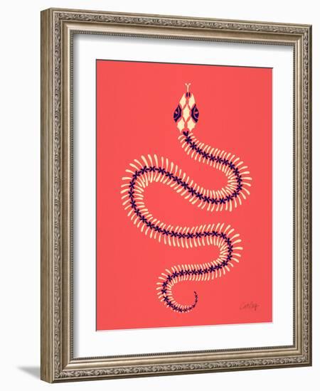 Melon Snake Skeleton-Cat Coquillette-Framed Giclee Print