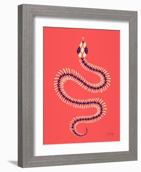 Melon Snake Skeleton-Cat Coquillette-Framed Giclee Print