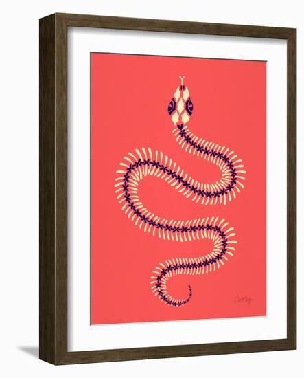 Melon Snake Skeleton-Cat Coquillette-Framed Giclee Print