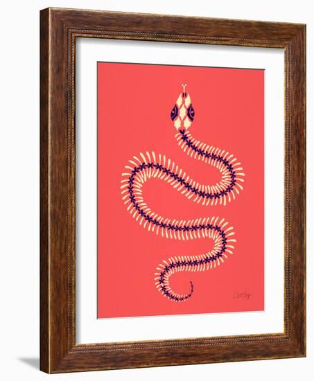 Melon Snake Skeleton-Cat Coquillette-Framed Giclee Print