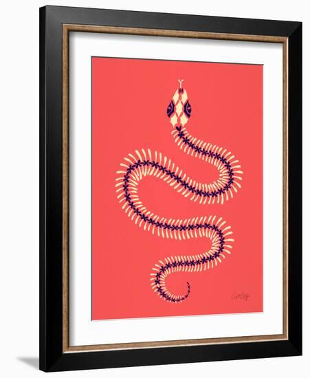 Melon Snake Skeleton-Cat Coquillette-Framed Giclee Print