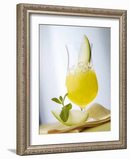 "Melon Stick" (Melon Drink)-Klaus Arras-Framed Photographic Print