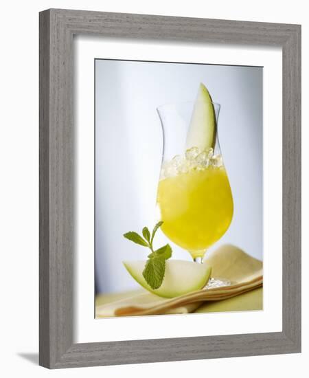 "Melon Stick" (Melon Drink)-Klaus Arras-Framed Photographic Print