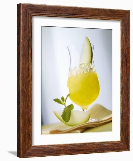 "Melon Stick" (Melon Drink)-Klaus Arras-Framed Photographic Print