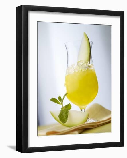 "Melon Stick" (Melon Drink)-Klaus Arras-Framed Photographic Print