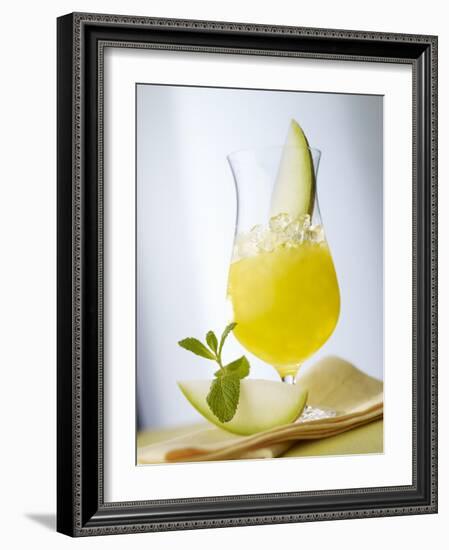 "Melon Stick" (Melon Drink)-Klaus Arras-Framed Photographic Print