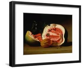 Melons and Morning Glories, 1813-Raphaelle Peale-Framed Giclee Print