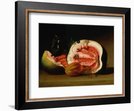 Melons and Morning Glories, 1813-Raphaelle Peale-Framed Giclee Print