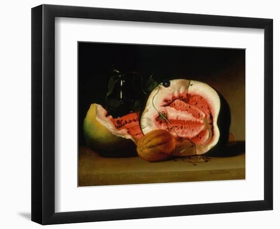 Melons and Morning Glories, 1813-Raphaelle Peale-Framed Giclee Print