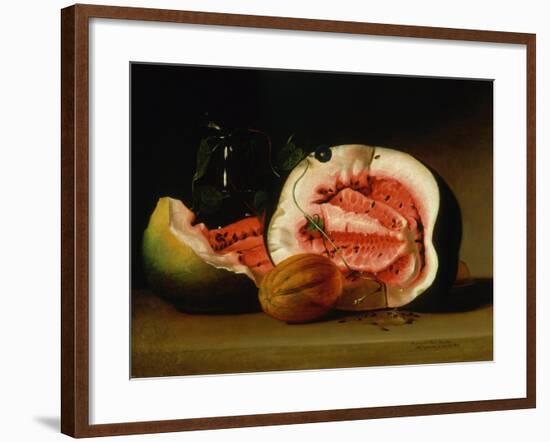 Melons and Morning Glories, 1813-Raphaelle Peale-Framed Giclee Print