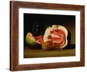Melons and Morning Glories, 1813-Raphaelle Peale-Framed Giclee Print