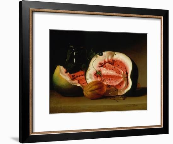 Melons and Morning Glories, 1813-Raphaelle Peale-Framed Giclee Print