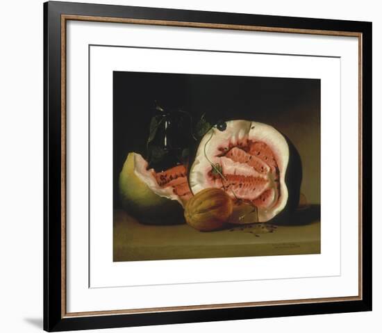 Melons and Morning Glories-Raphaelle Peale-Framed Premium Giclee Print