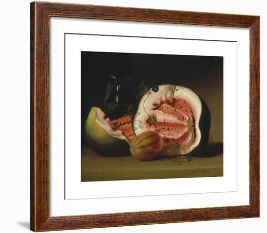 Melons and Morning Glories-Raphaelle Peale-Framed Premium Giclee Print