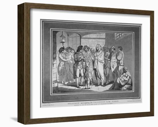 Melopoyn Haranguing the Prisoners in the Fleet, 1800-Thomas Rowlandson-Framed Giclee Print