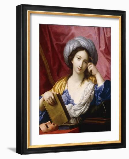 Melpomene, The Muse of Tragedy-Elisabetta Sirani-Framed Giclee Print