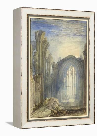 Melrose Abbey, 1822 (W/C on Paper)-Joseph Mallord William Turner-Framed Premier Image Canvas