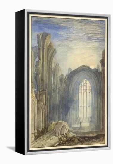 Melrose Abbey, 1822 (W/C on Paper)-Joseph Mallord William Turner-Framed Premier Image Canvas