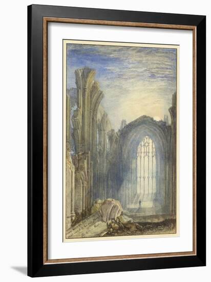 Melrose Abbey, 1822 (W/C on Paper)-Joseph Mallord William Turner-Framed Giclee Print