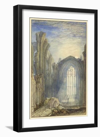 Melrose Abbey, 1822 (W/C on Paper)-Joseph Mallord William Turner-Framed Giclee Print