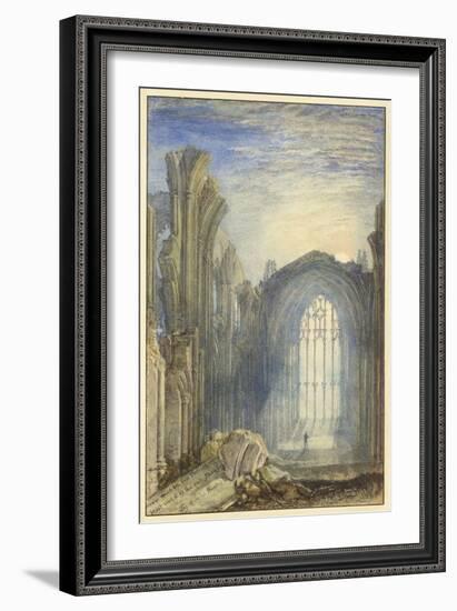 Melrose Abbey, 1822 (W/C on Paper)-Joseph Mallord William Turner-Framed Giclee Print